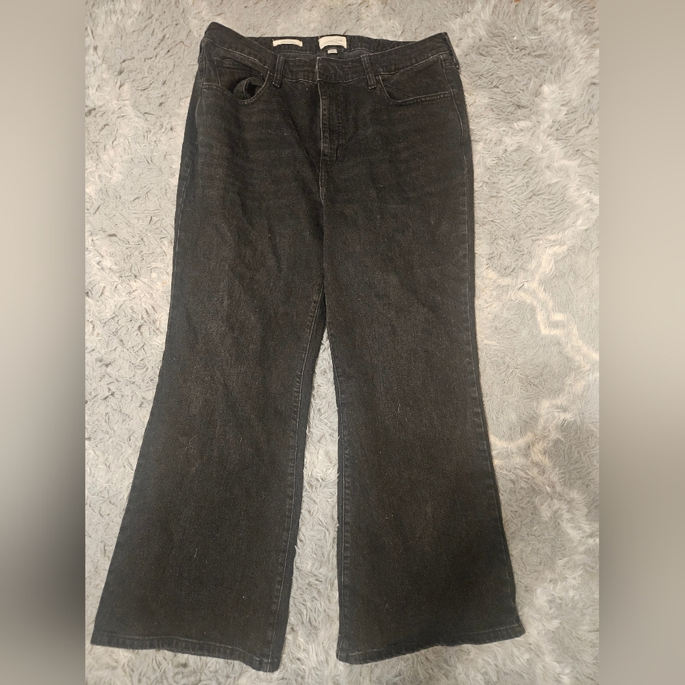 Women's High-Rise Flare Jeans - Universal Thread Black Size 17 S